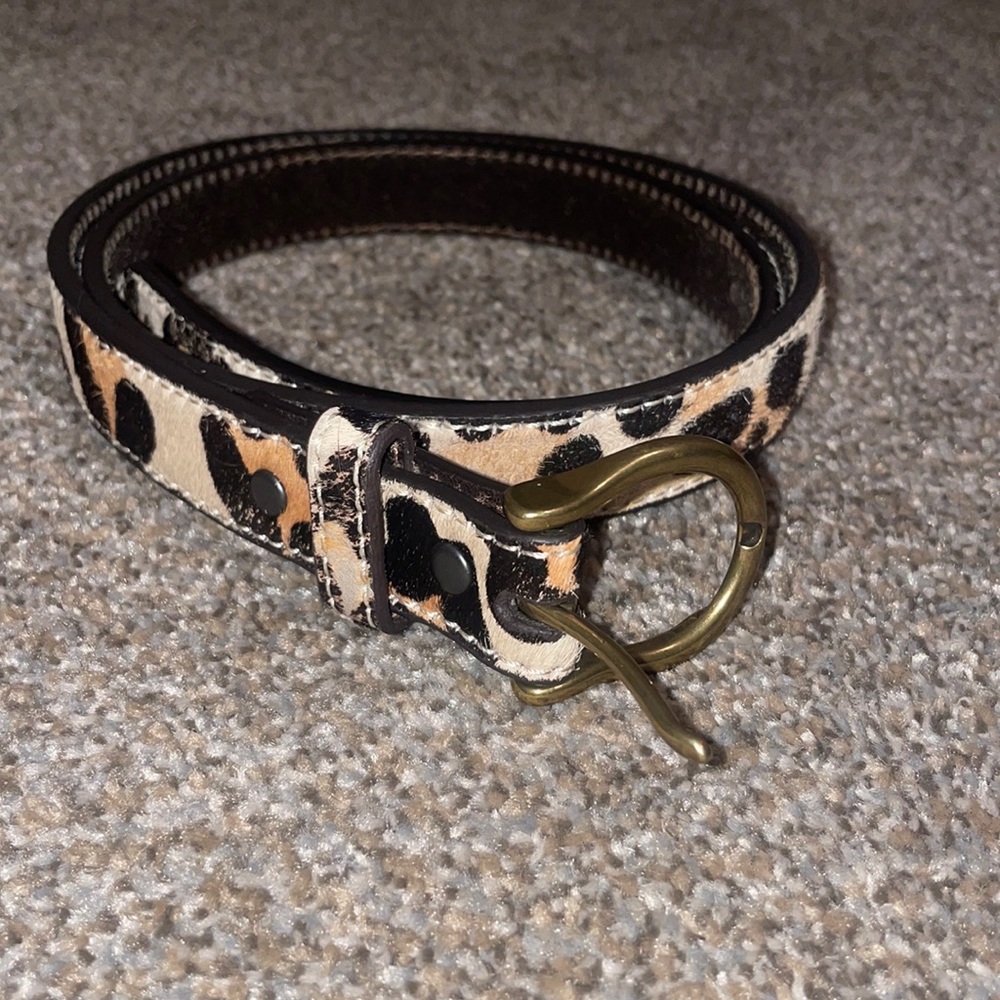Ariat Cheetah Leather Belt Size Medium